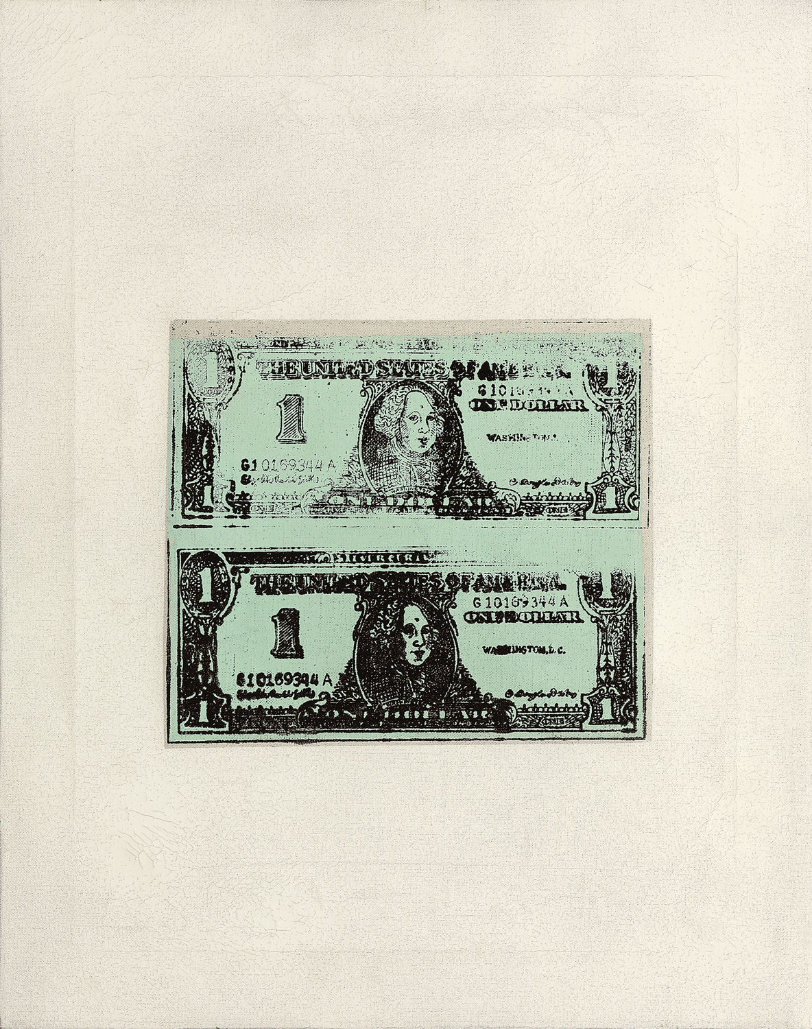 Andy Warhol, Double One Dollar Bills, 1962