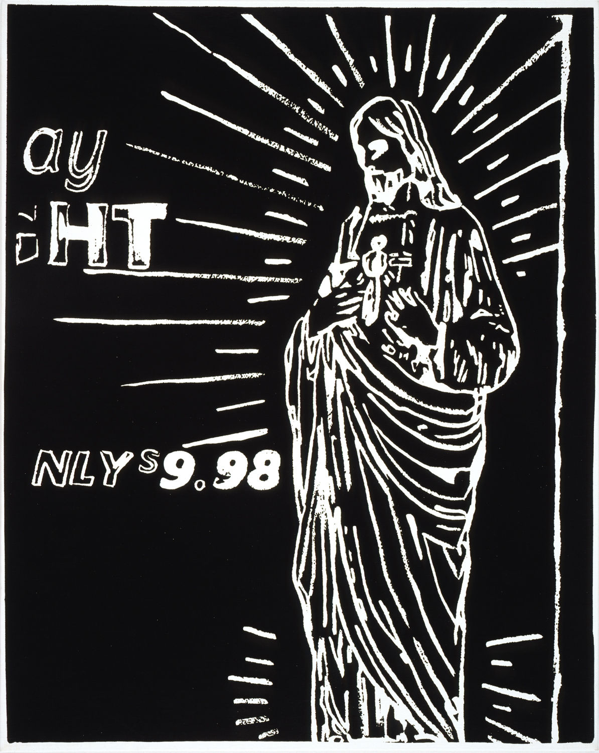 Andy Warhol, Christ $9.98 (Negative), 1985-1986