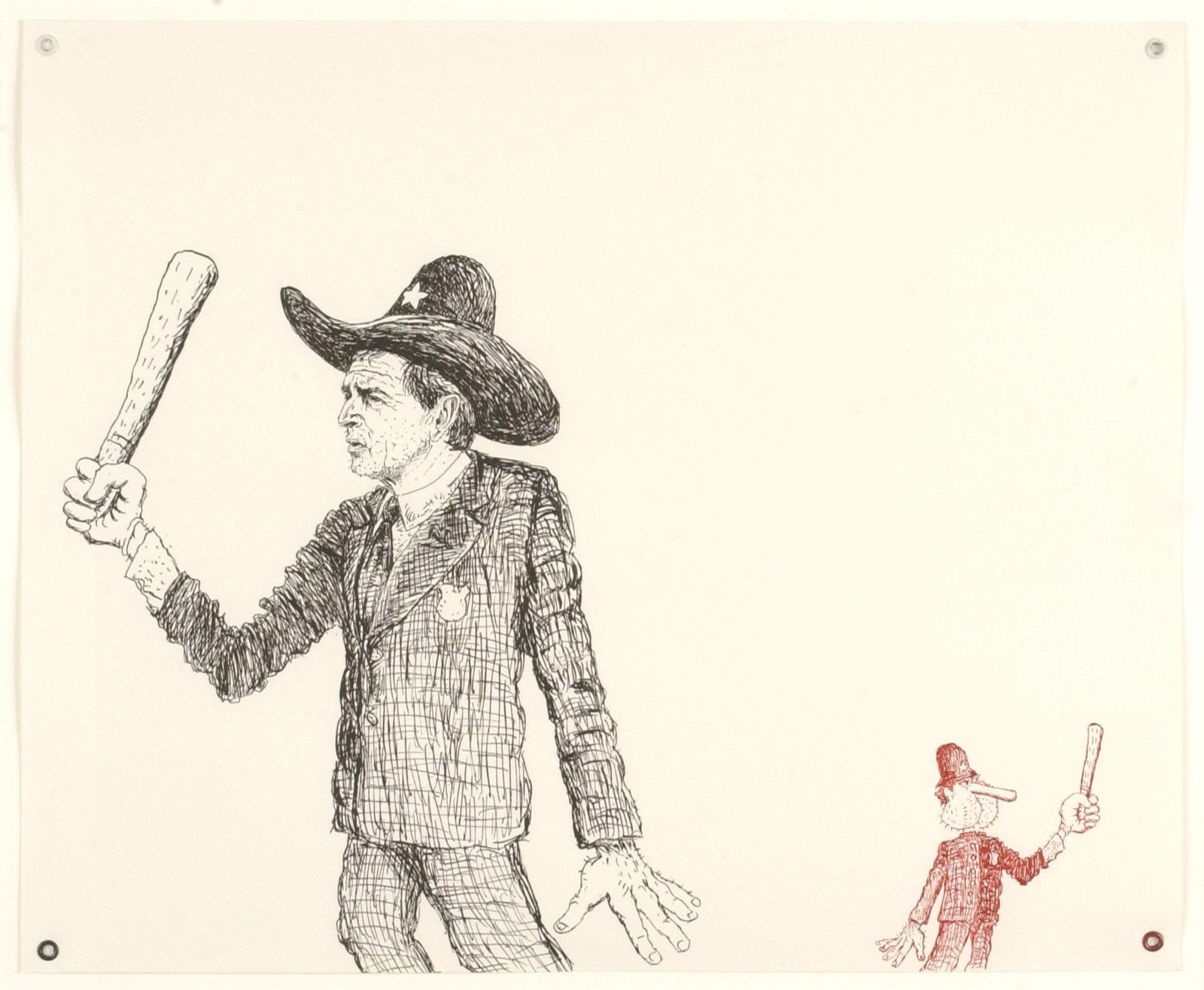 Enrique Chagoya, Poor George #1, 2004