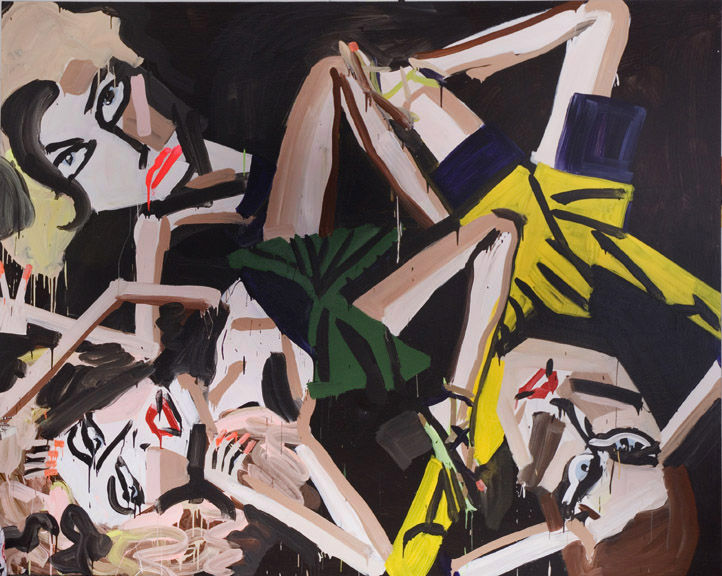 Katherine Bernhardt, Triangles and Stars and Legs and Peace, 2008