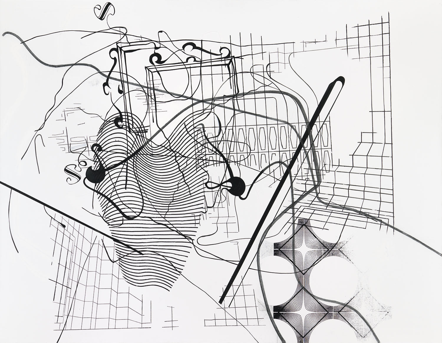 Albert Oehlen, Conduction 11, 2011