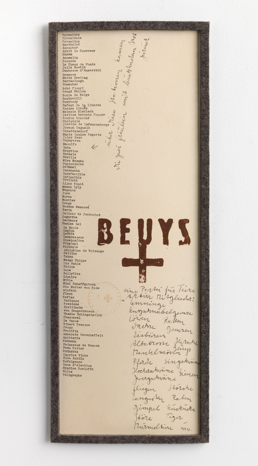 Joseph Beuys, A Party for Animals, 1969