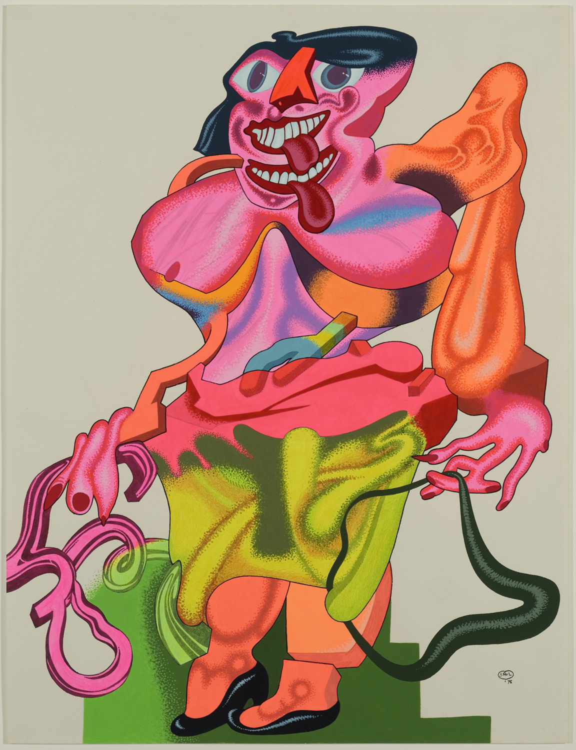Peter Saul, De Kooning Woman II, 1975