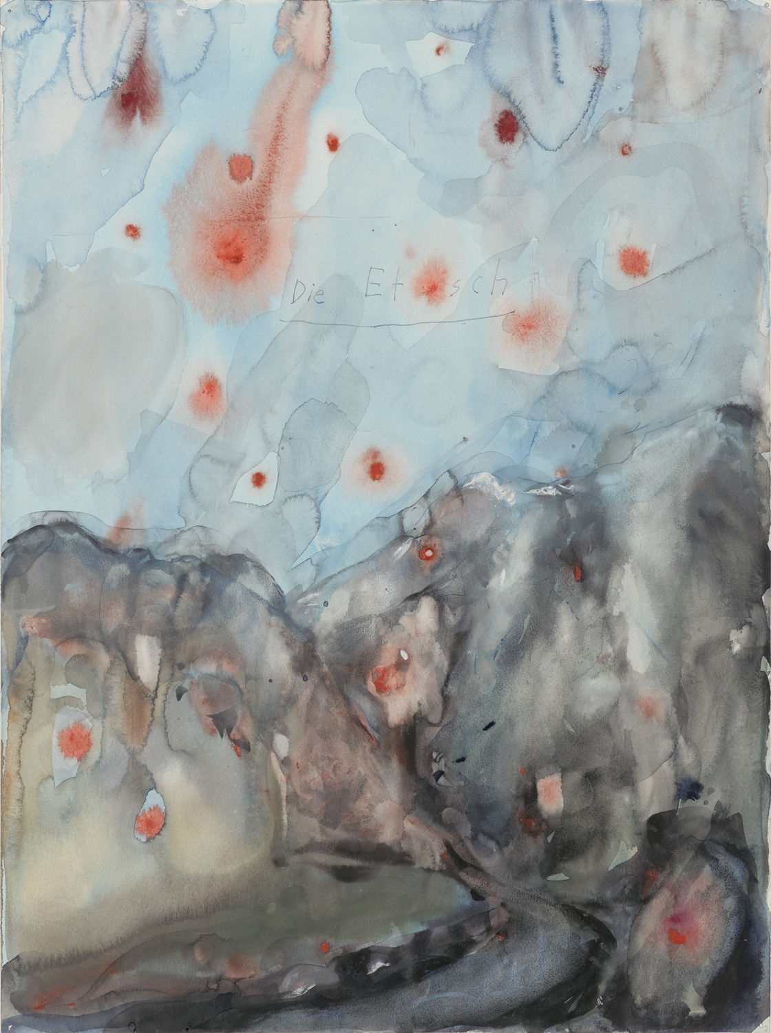 Anselm Kiefer, Die Etsch (The Adige), 1970 c.