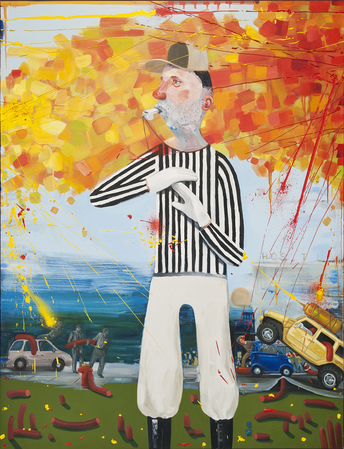 Nicole Eisenman, Ketchup & Mustard War, 2005