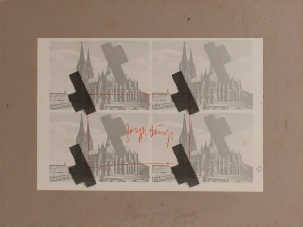 Joseph Beuys, Halved Felt Cross over Cologne (halbiertes Filzkreuz über Köln), 1977