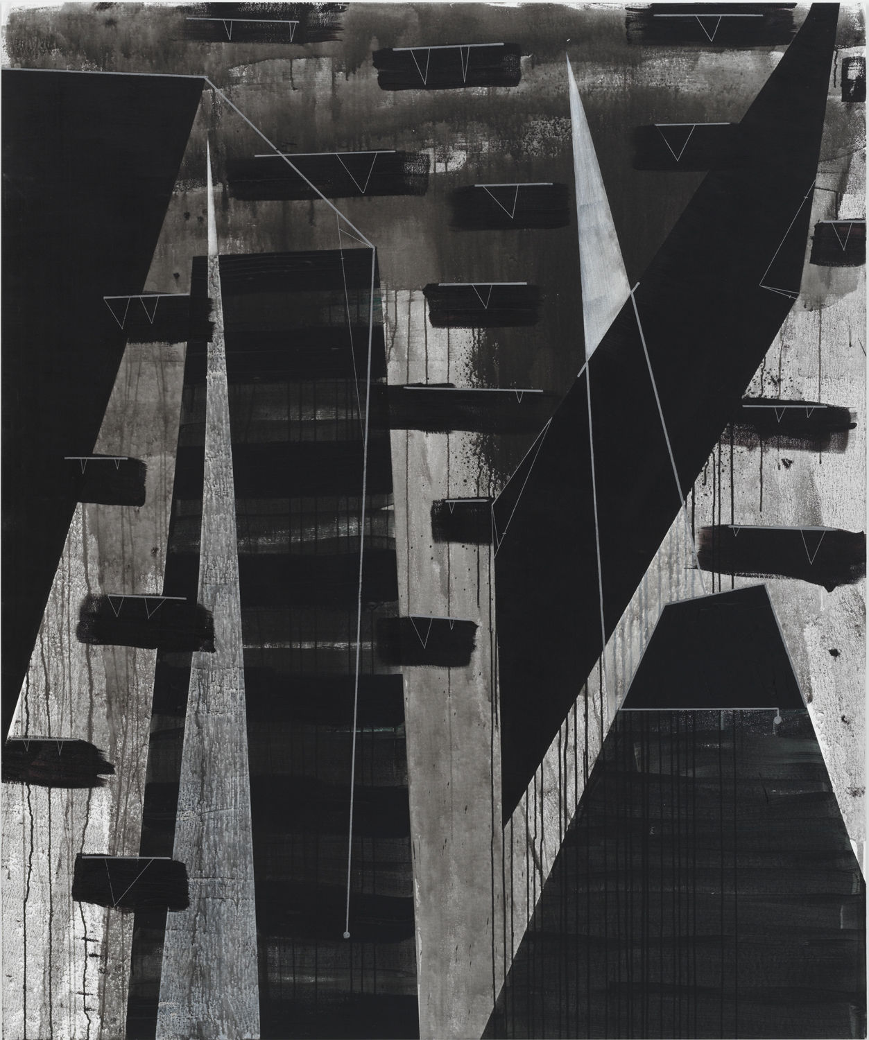 Torkwase Dyson, Black, A Perspective Hinge, 2018