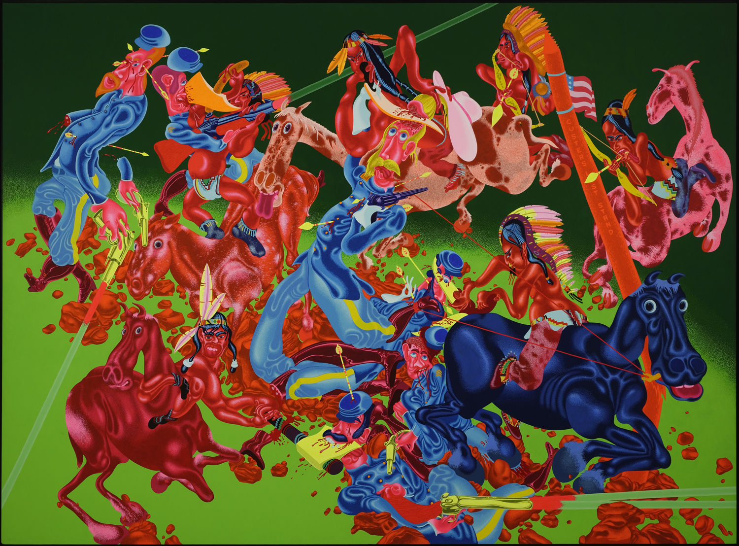Peter Saul, Custer's Last Stand II, 1974
