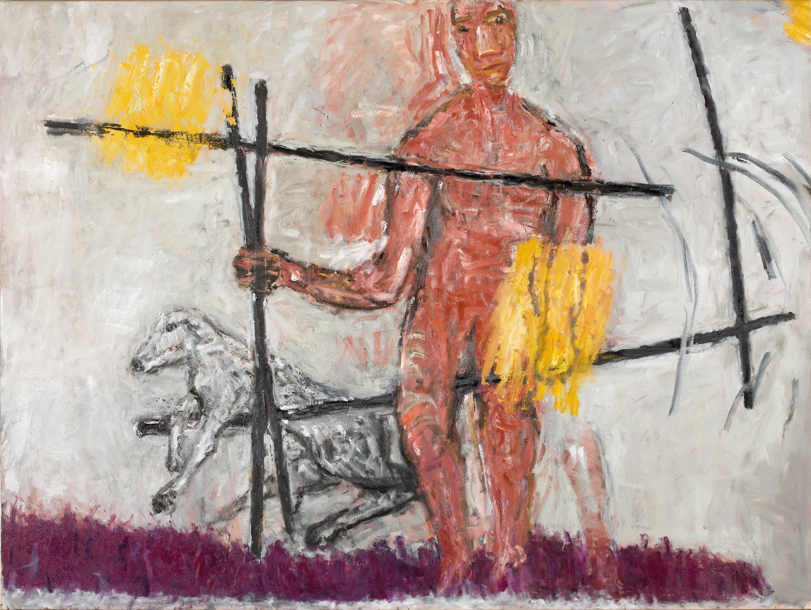 Susan Rothenberg, The Fence 2 (Holding), 2006-07