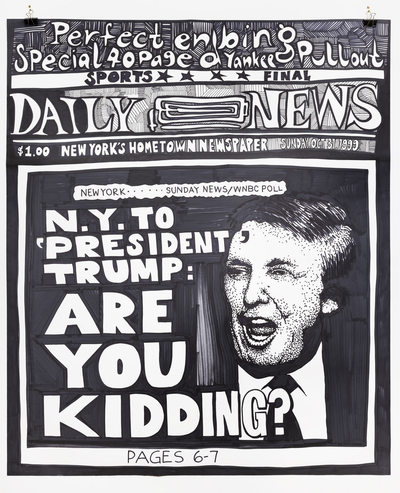 Aleksandra Mir, Newsroom Revival: Are You Kidding, 2020