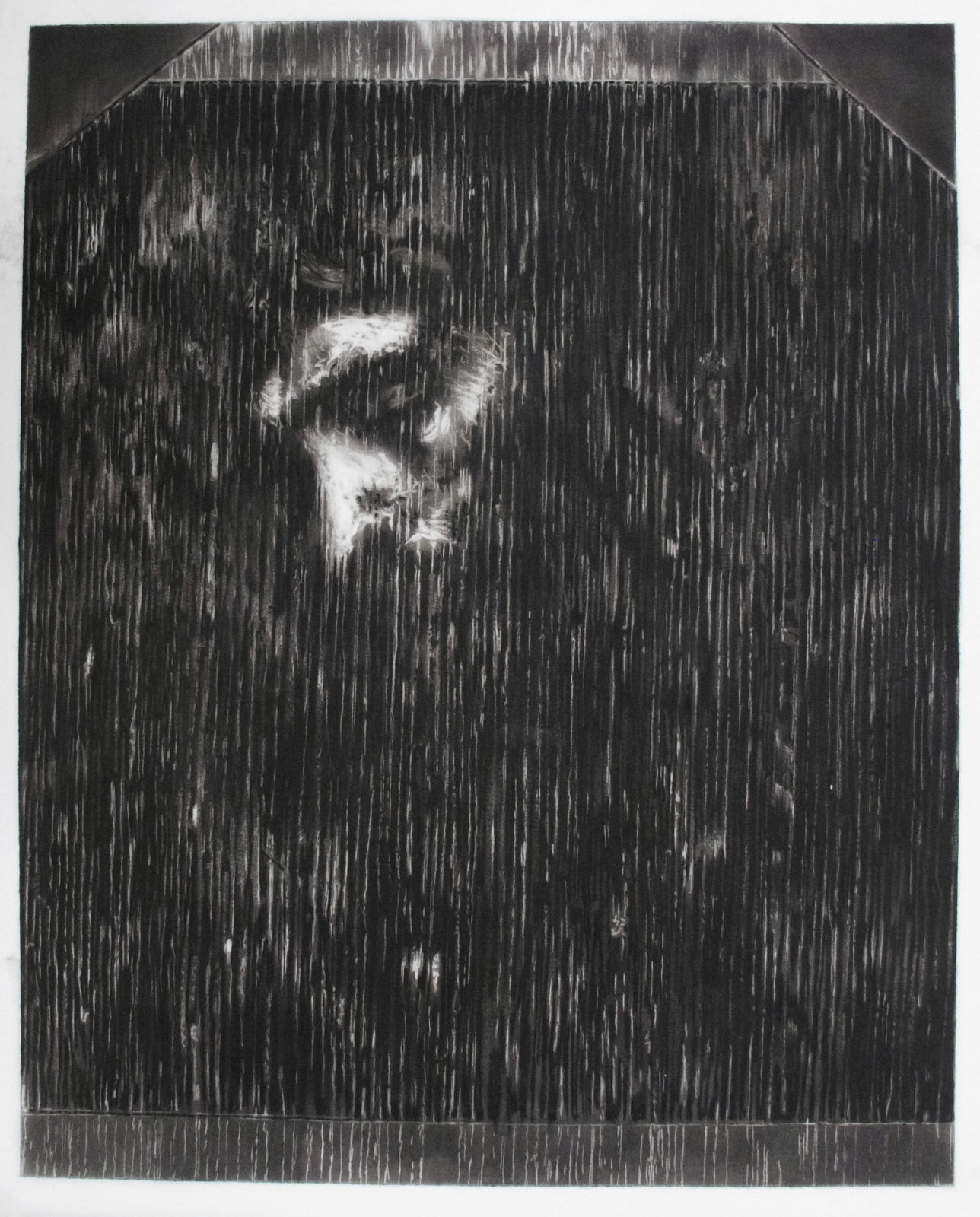Robert Longo, Study for X-Ray of Rembrandt's Head of Christ c. 1655 (1A), 2014