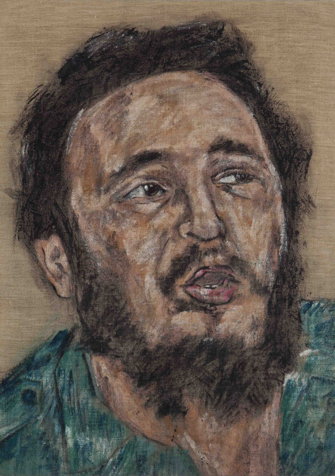 Leon Golub, Fidel Castro VI, 1977