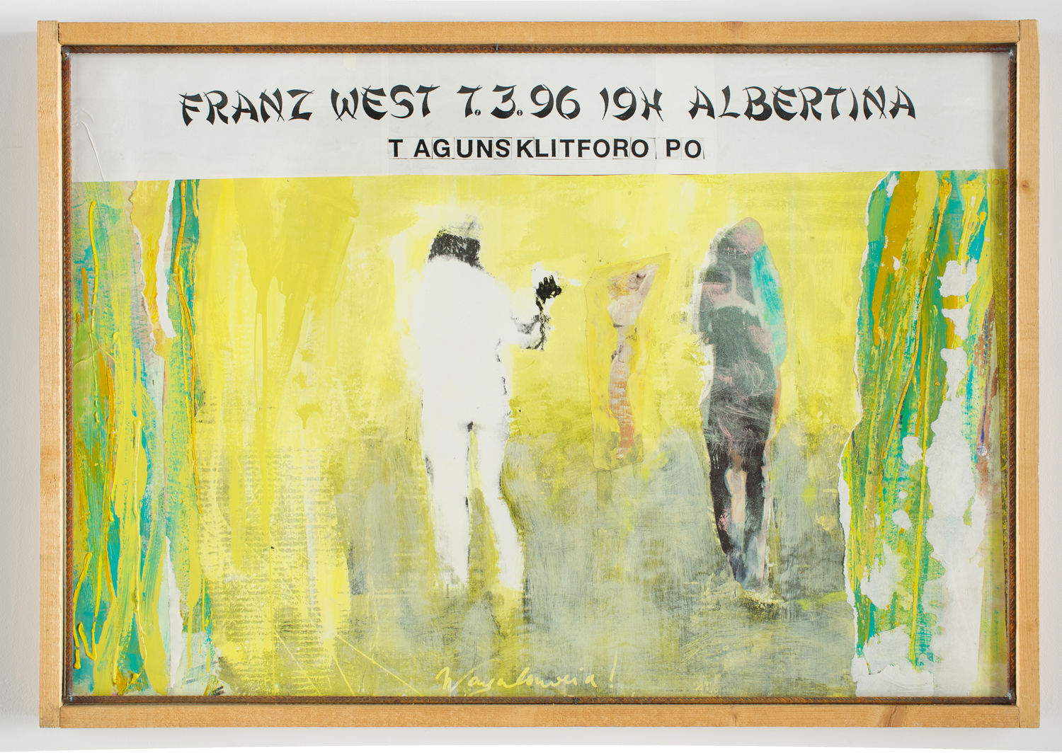 Franz West, Wajalaweia (Plakatentwurf Albertina) [Wajalaweia (Poster Design Albertina)], 1996