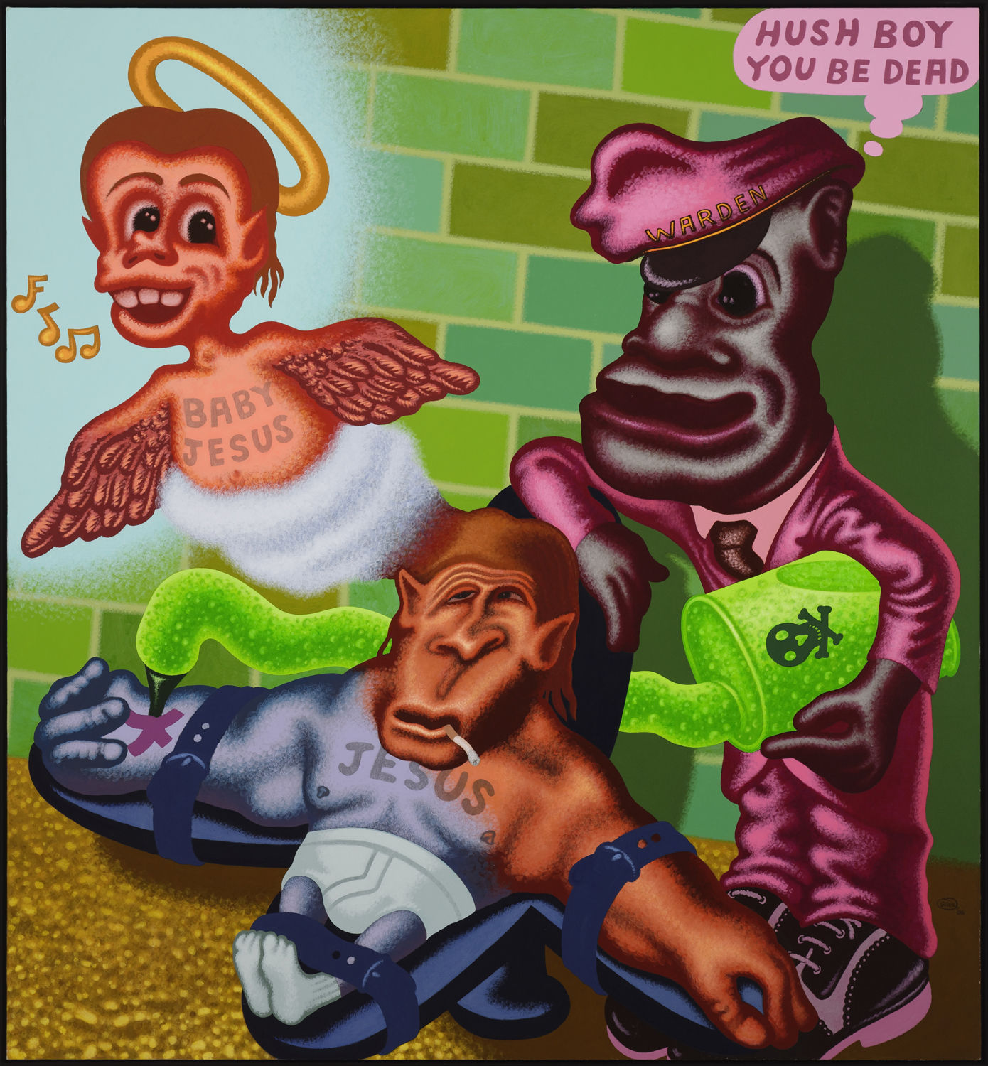 Peter Saul, Execution of Jesus, 2006