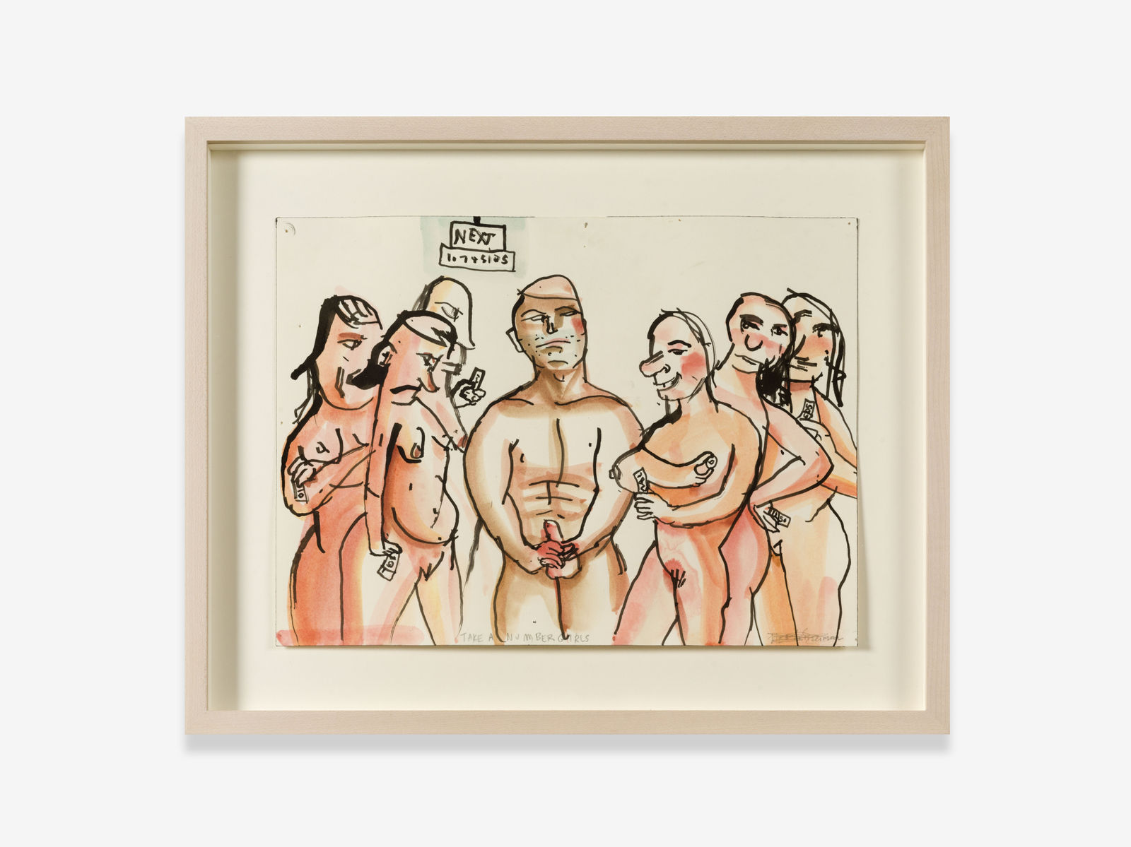 Nicole Eisenman, Take a Number Girls, date unknown