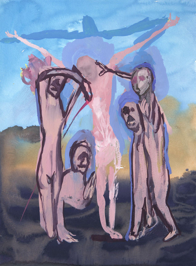 Alessandro Pessoli, Cristo taccato dai mostri, 2009