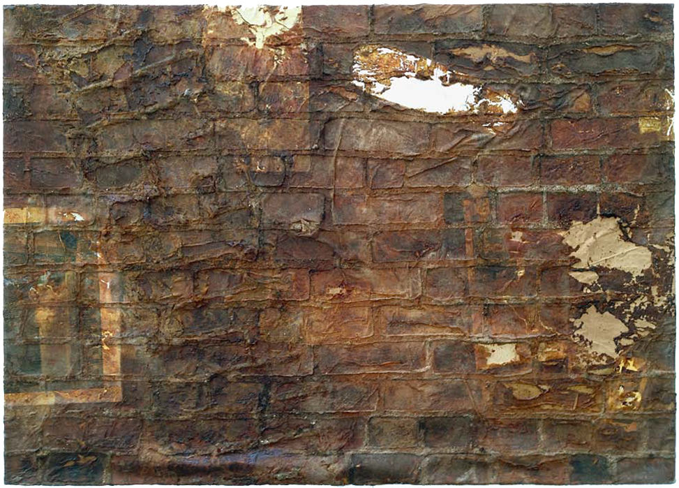 Robert Overby, Brick painting (from Wall Rubbing No. 1), 1971