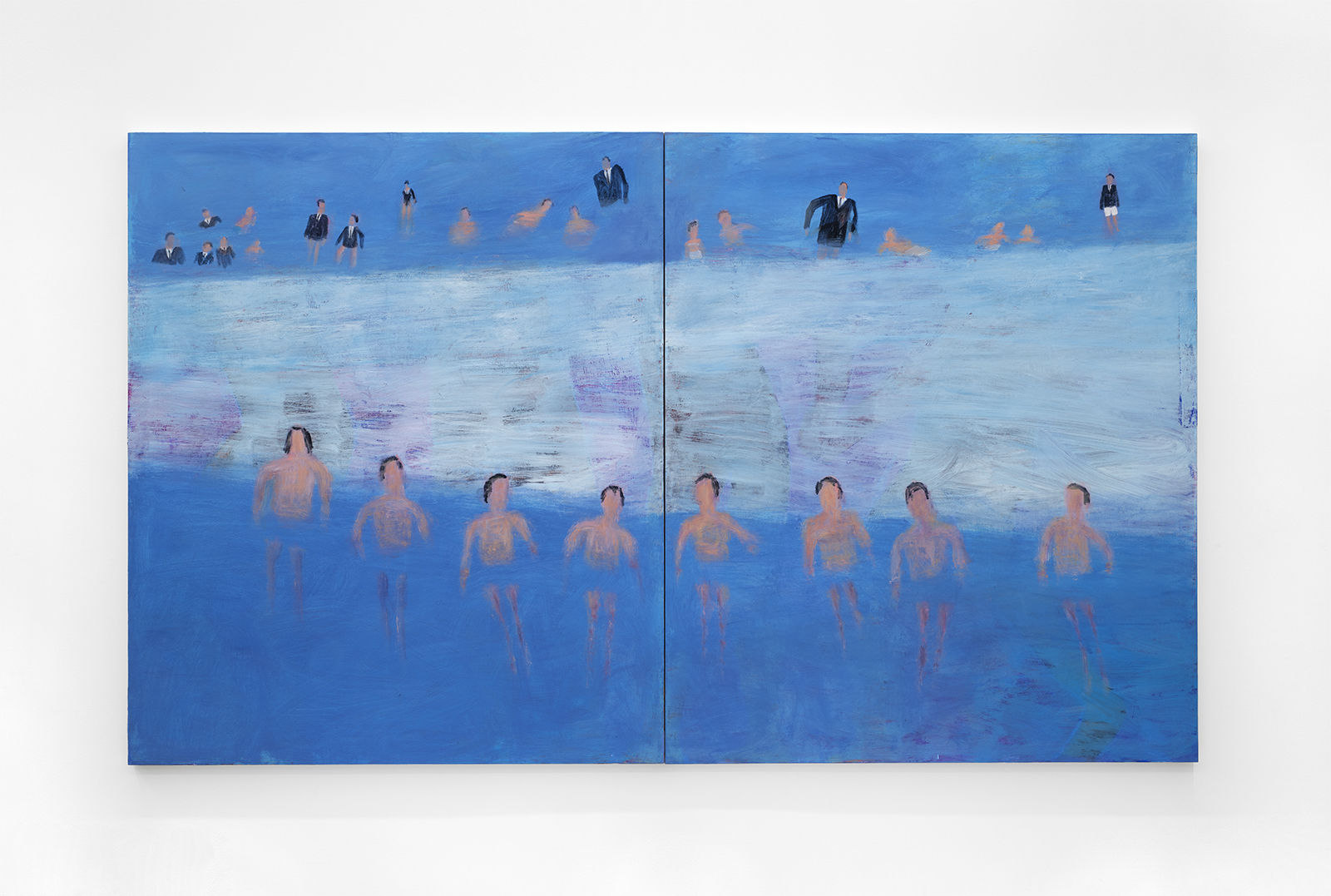 Katherine Bradford, Shore Diptych, 2020