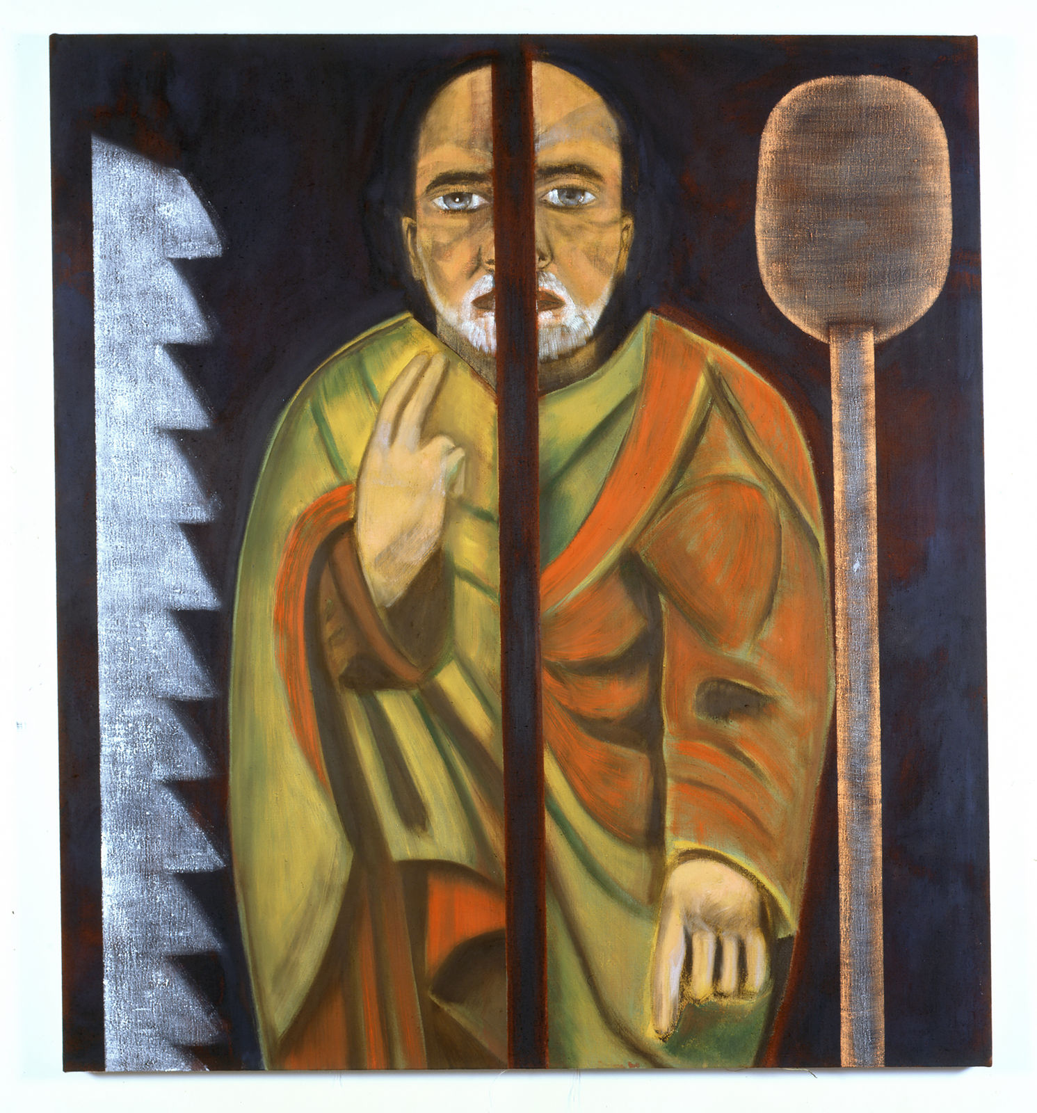 Francesco Clemente, Self-Portrait as St. Simon, 2011