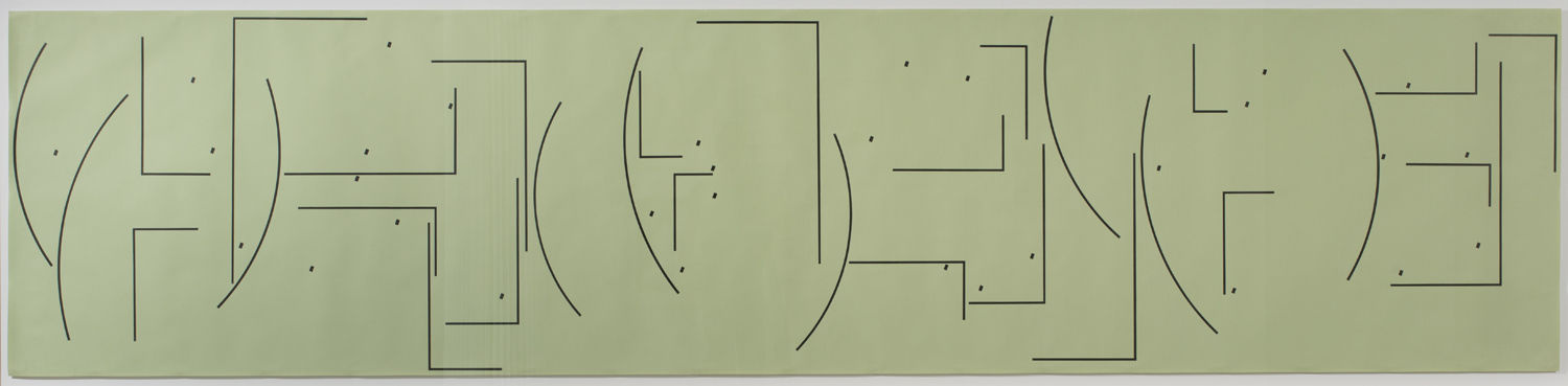 Barry Le Va, Area Switch: separated sections; sectioned into separates, 1974