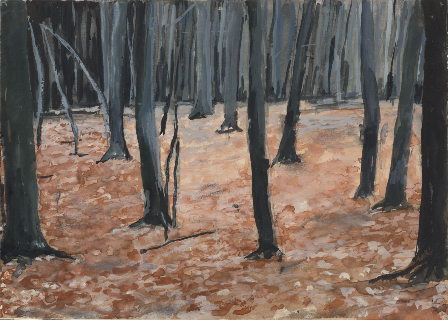 Anselm Kiefer, Wald (Forest), 1973/74