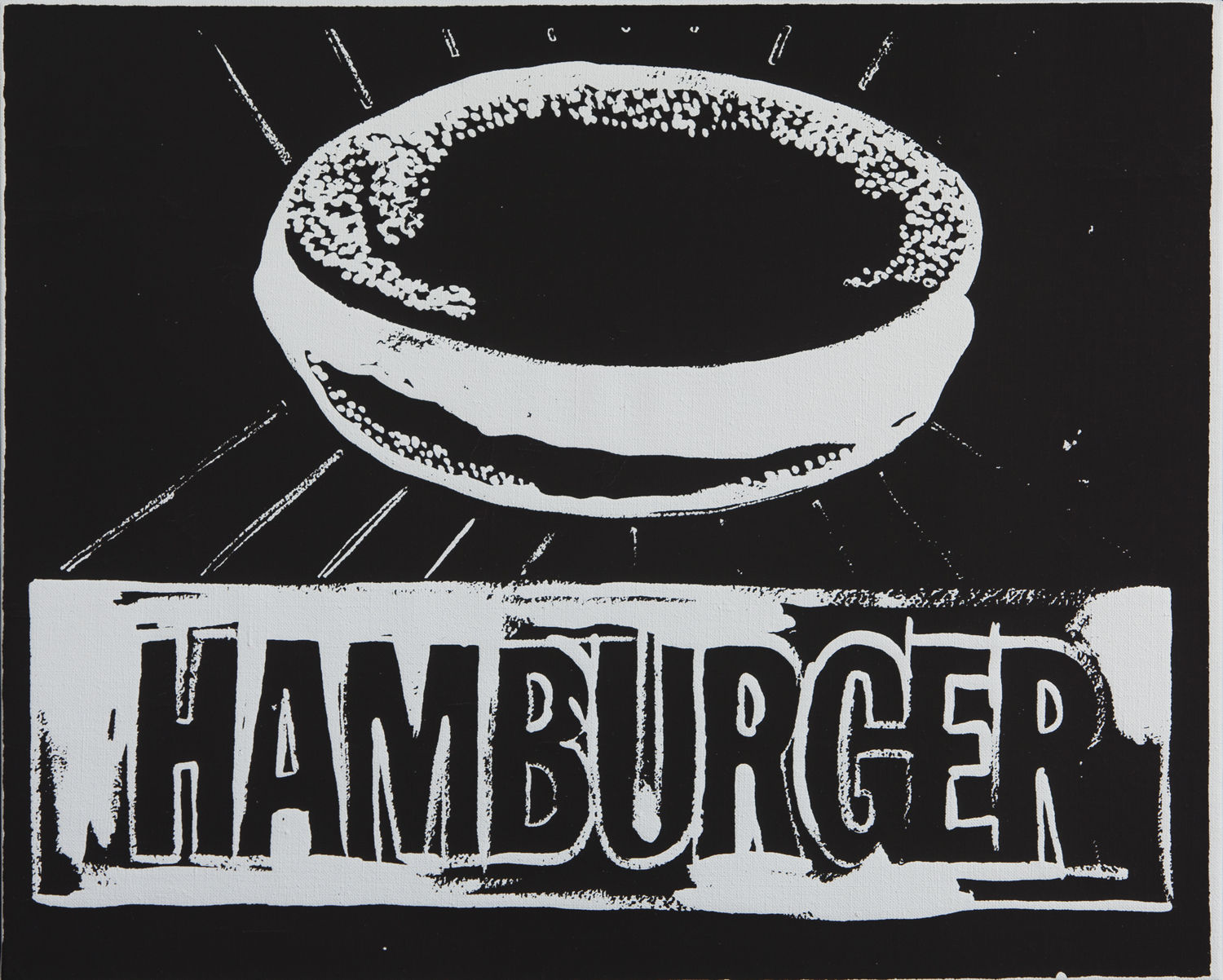 Andy Warhol, Hamburger (negative), 1985-86