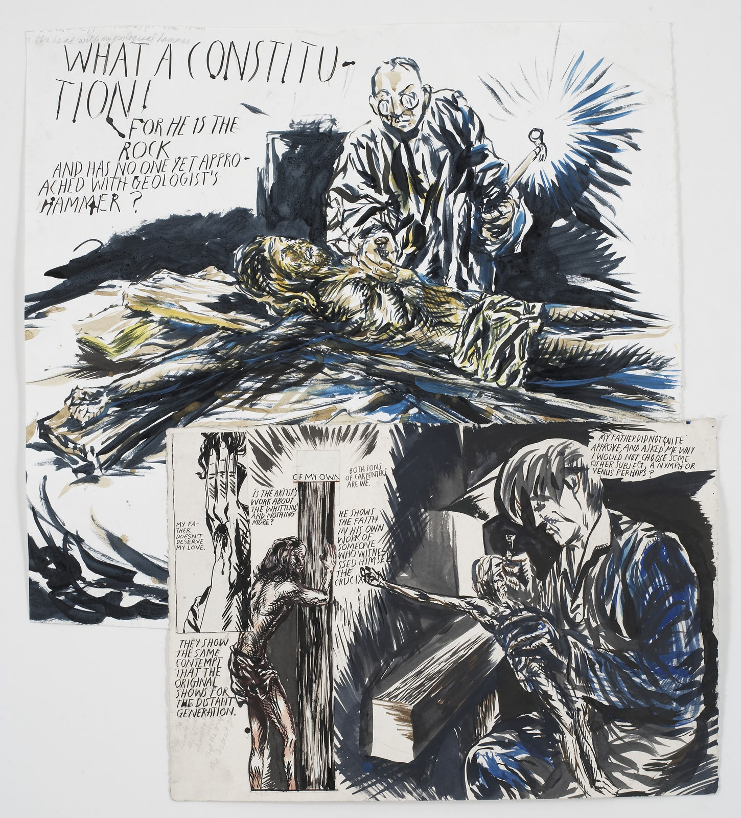 Raymond Pettibon, No Title (What a Constitution! ...), 2007