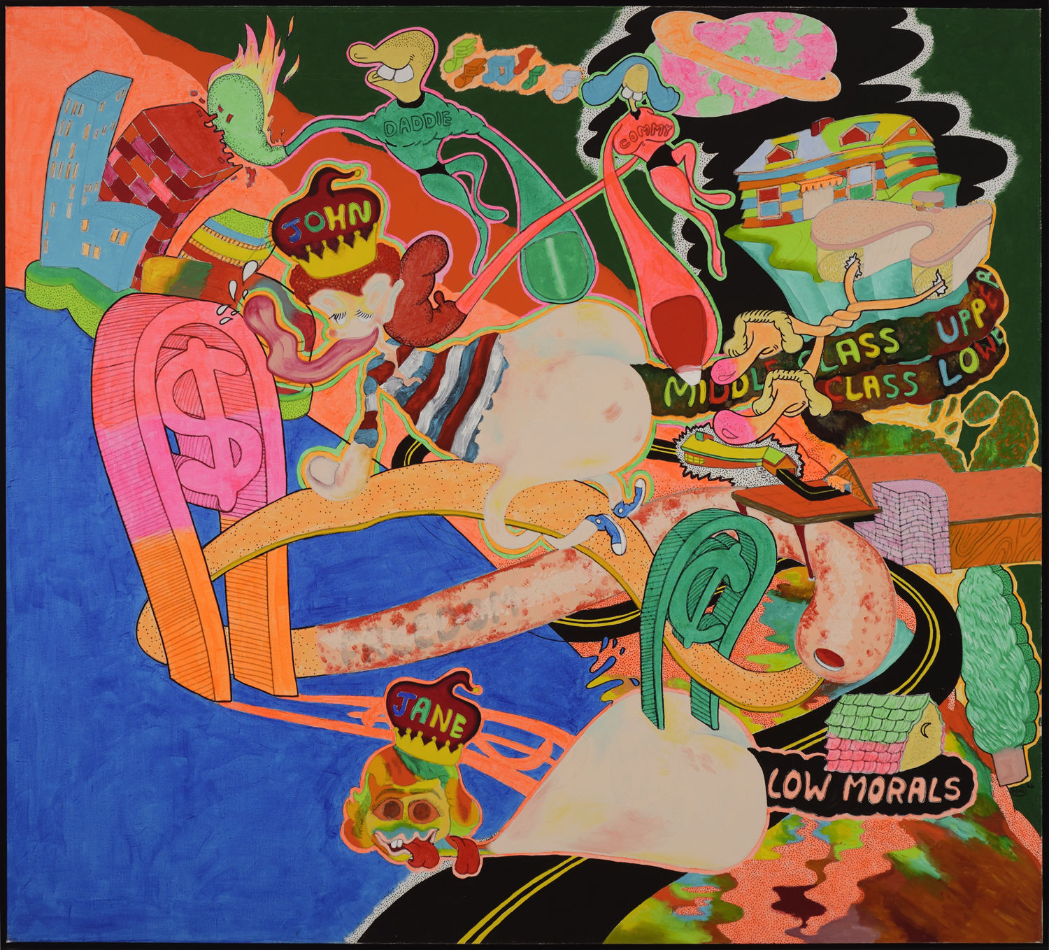 Peter Saul, Upper Class, Lower Class, 1966