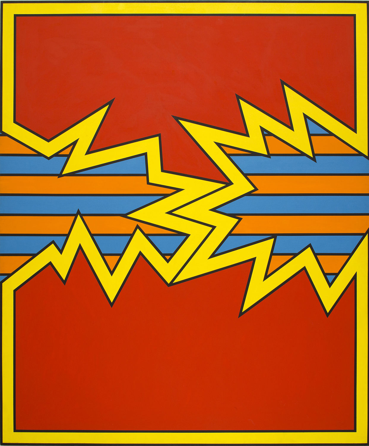 Nicholas Krushenick, Electric Soup, 1969