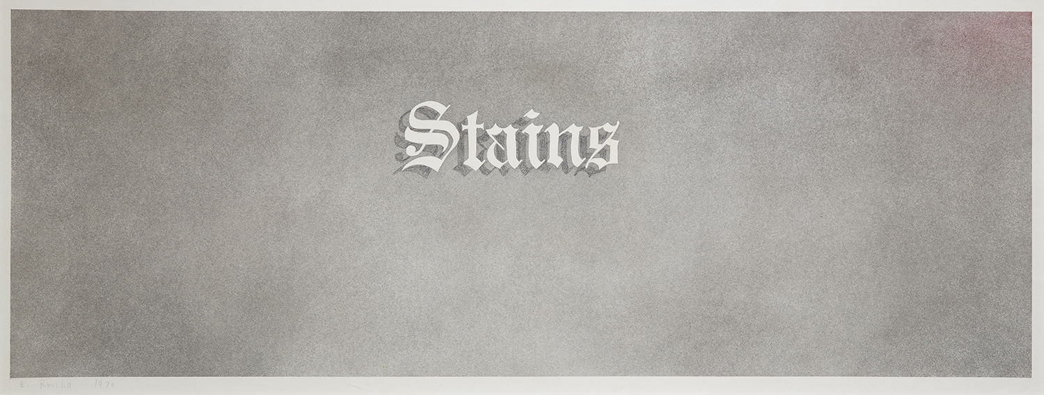 Ed Ruscha, Stains, 1970