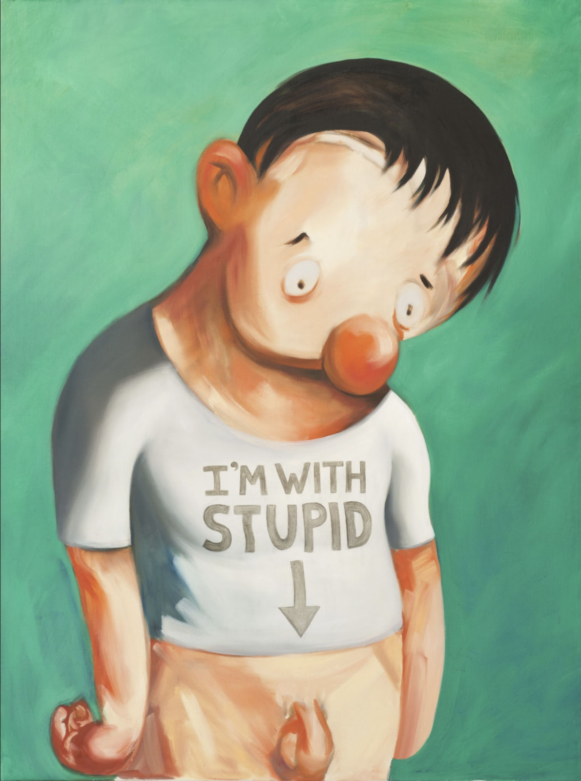Nicole Eisenman, I'm With Stupid, 2001