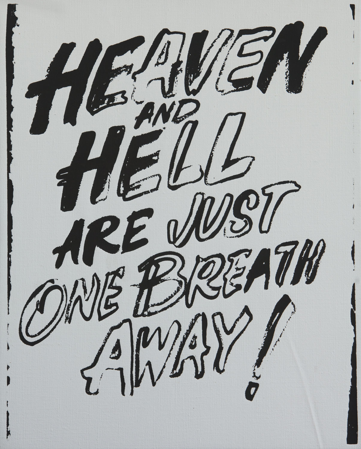 Andy Warhol, Heaven and Hell are Just One Breath Away (positive), 1985-86