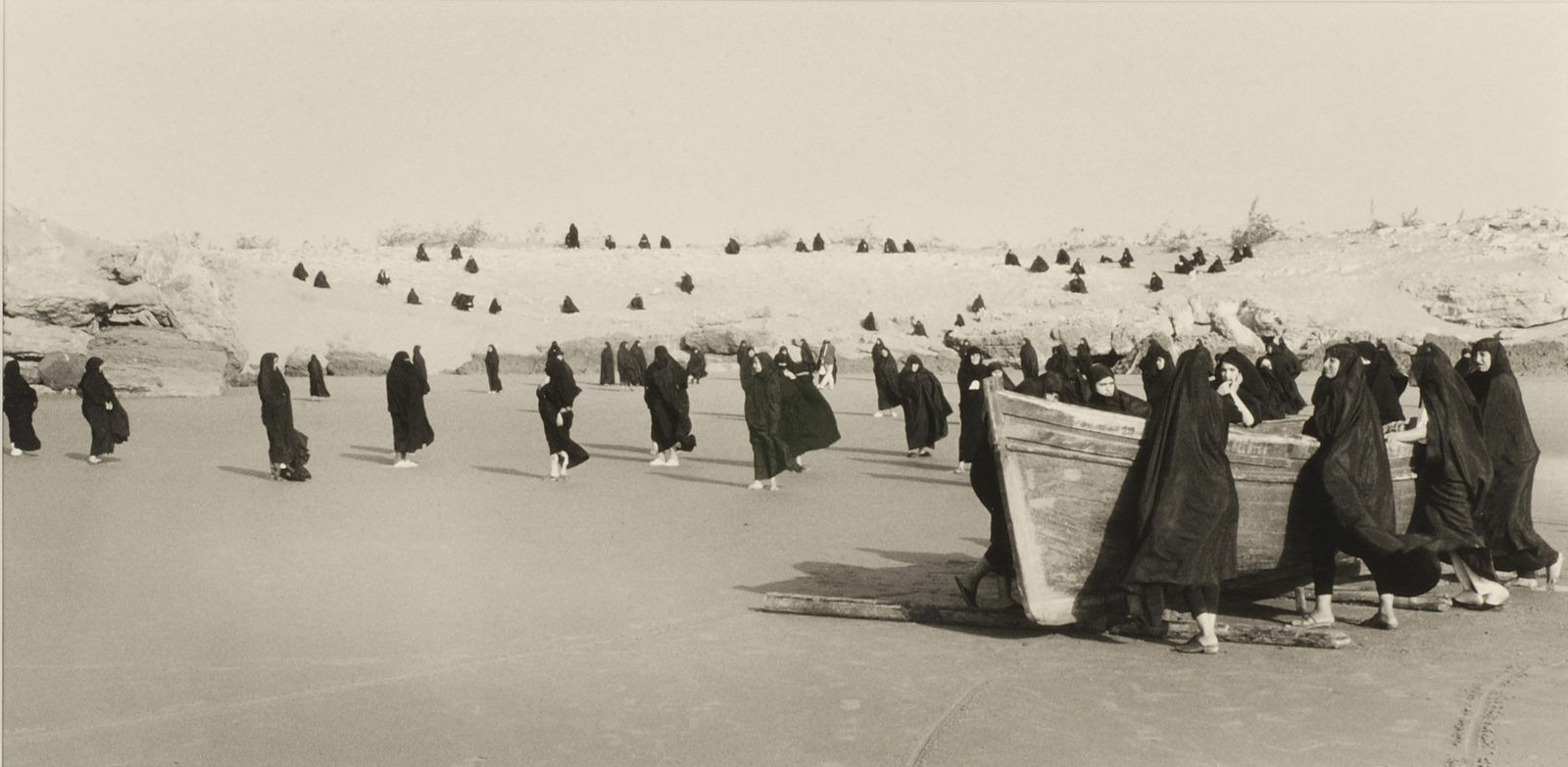 Shirin Neshat, Rapture Series (Women with Boat), 1999