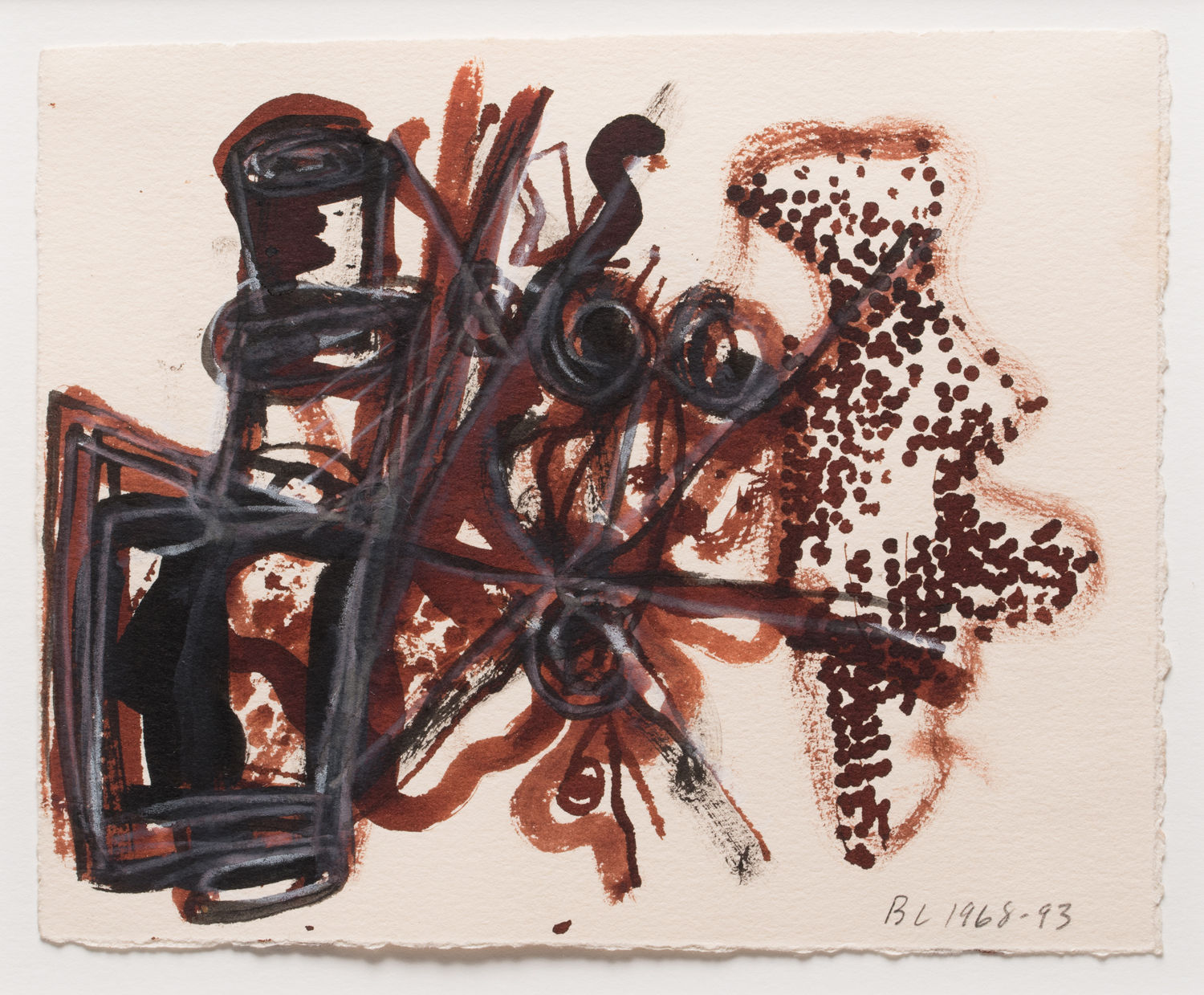 Barry Le Va, Untitled Plan View (Particles from Strips), 1968-93