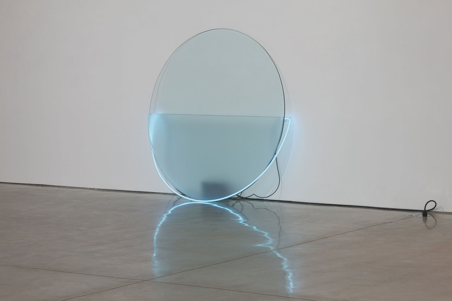 Keith Sonnier, Lit Circle Blue with Etched Glass (Lit Circles Series), 1968