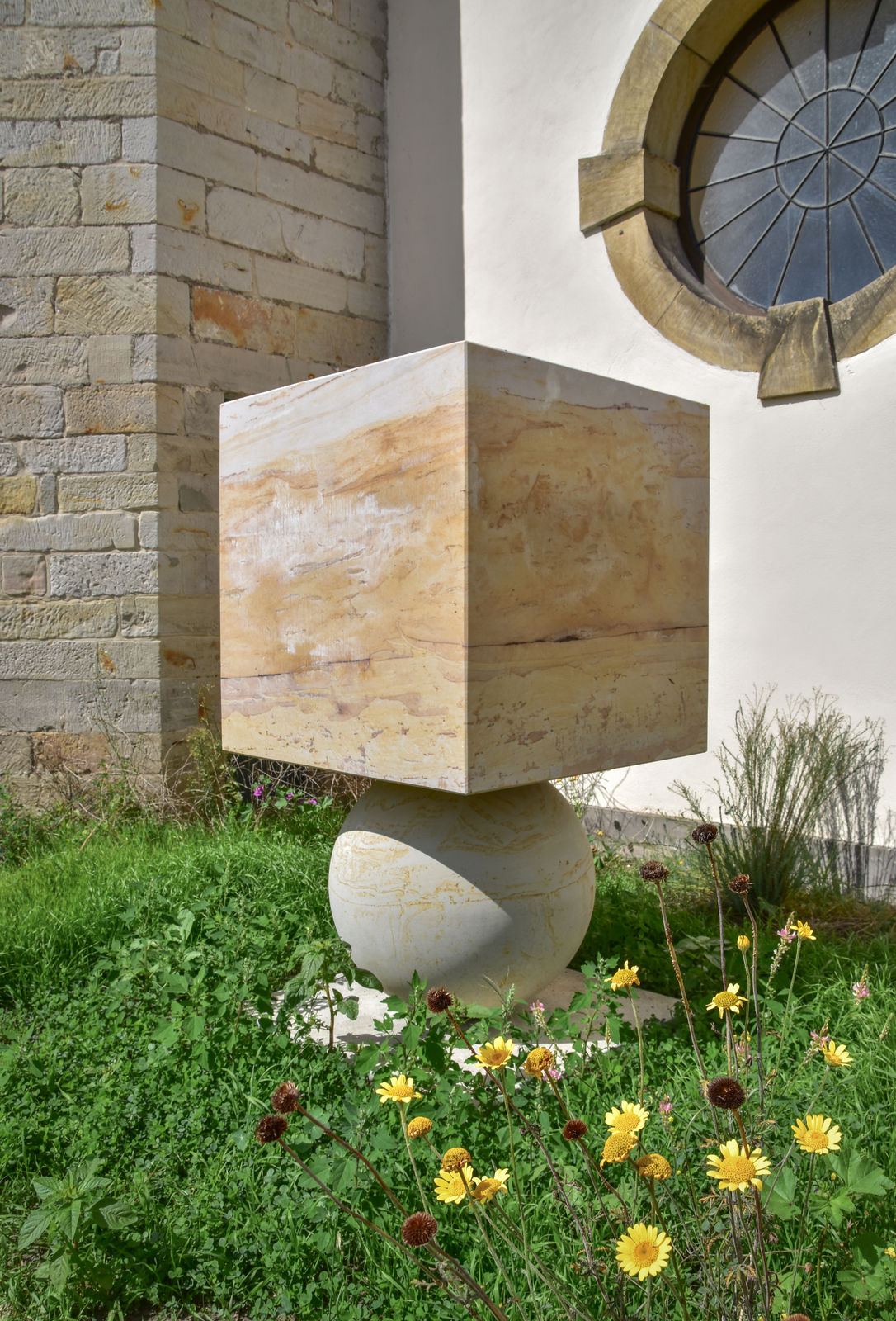 Kris Martin, Good Luck (seeberg sandstone), 2023