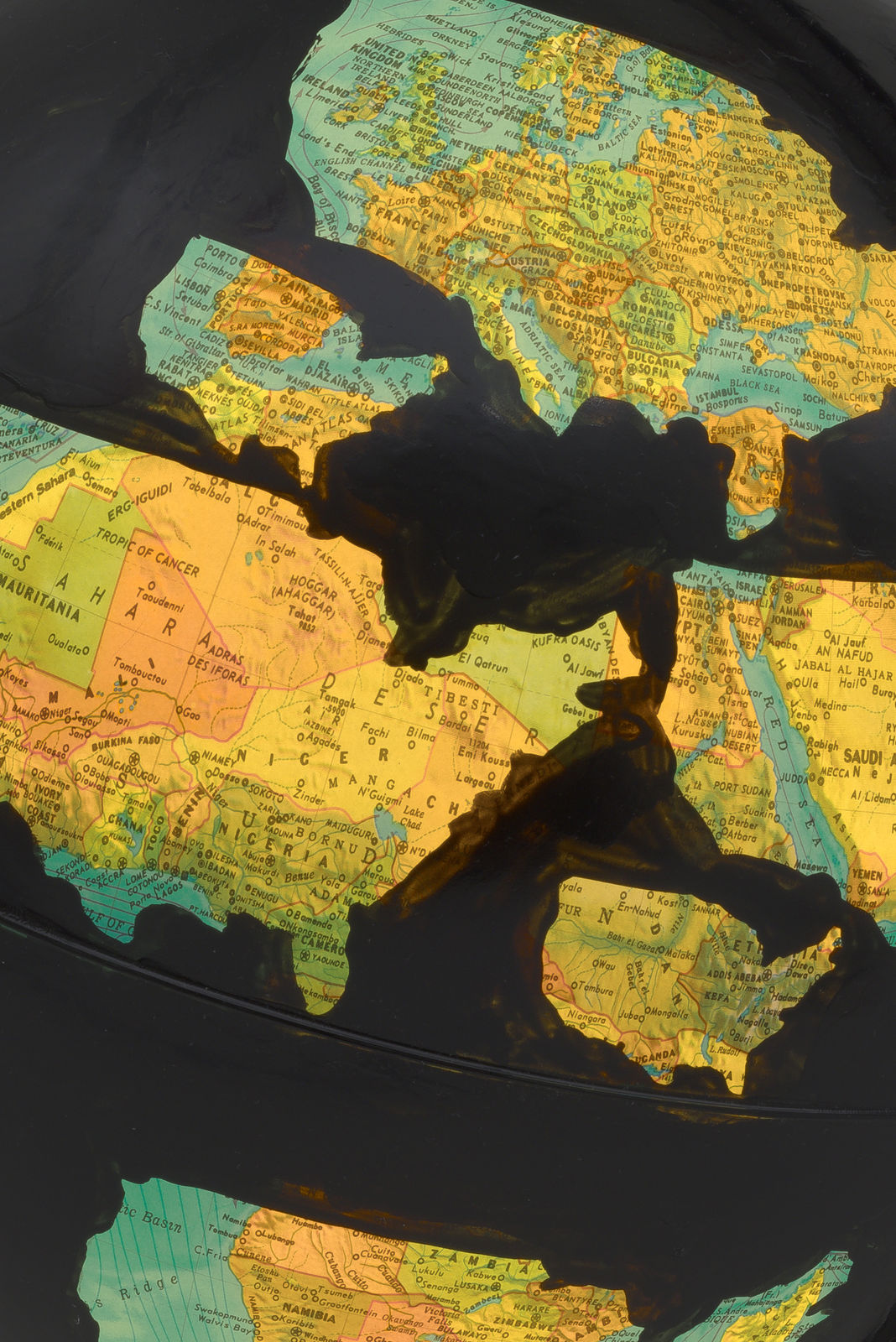 David Wojnarowicz, Globe of the United States, 1990