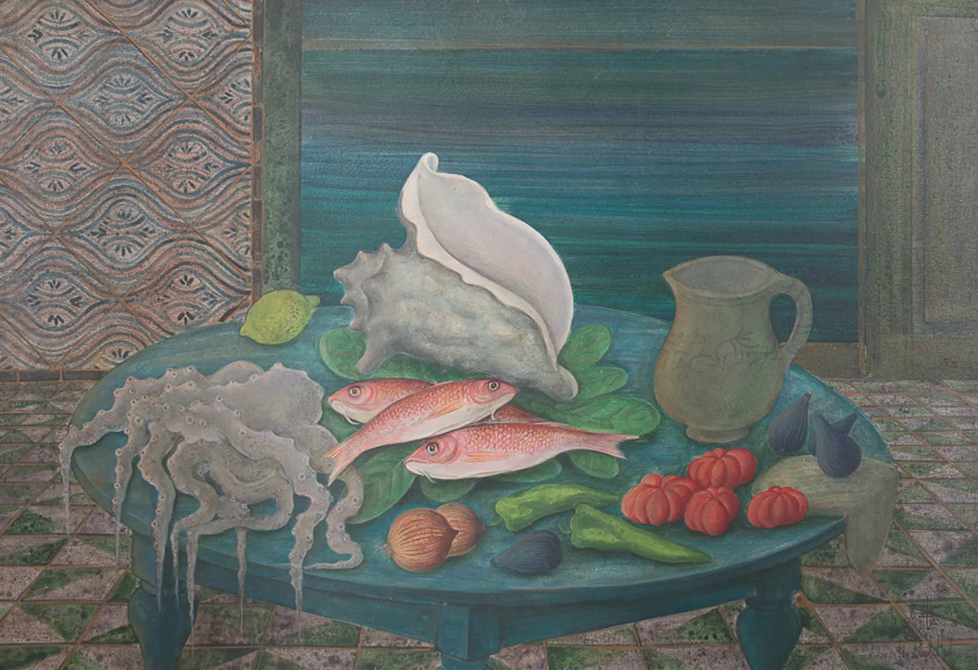 Jellal Ben Abdallah , Nature morte , Circa 1998