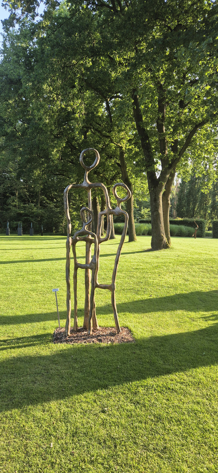 The Ones Larger than Live van Micky Hoogendijk aan rand van oude bomenwal