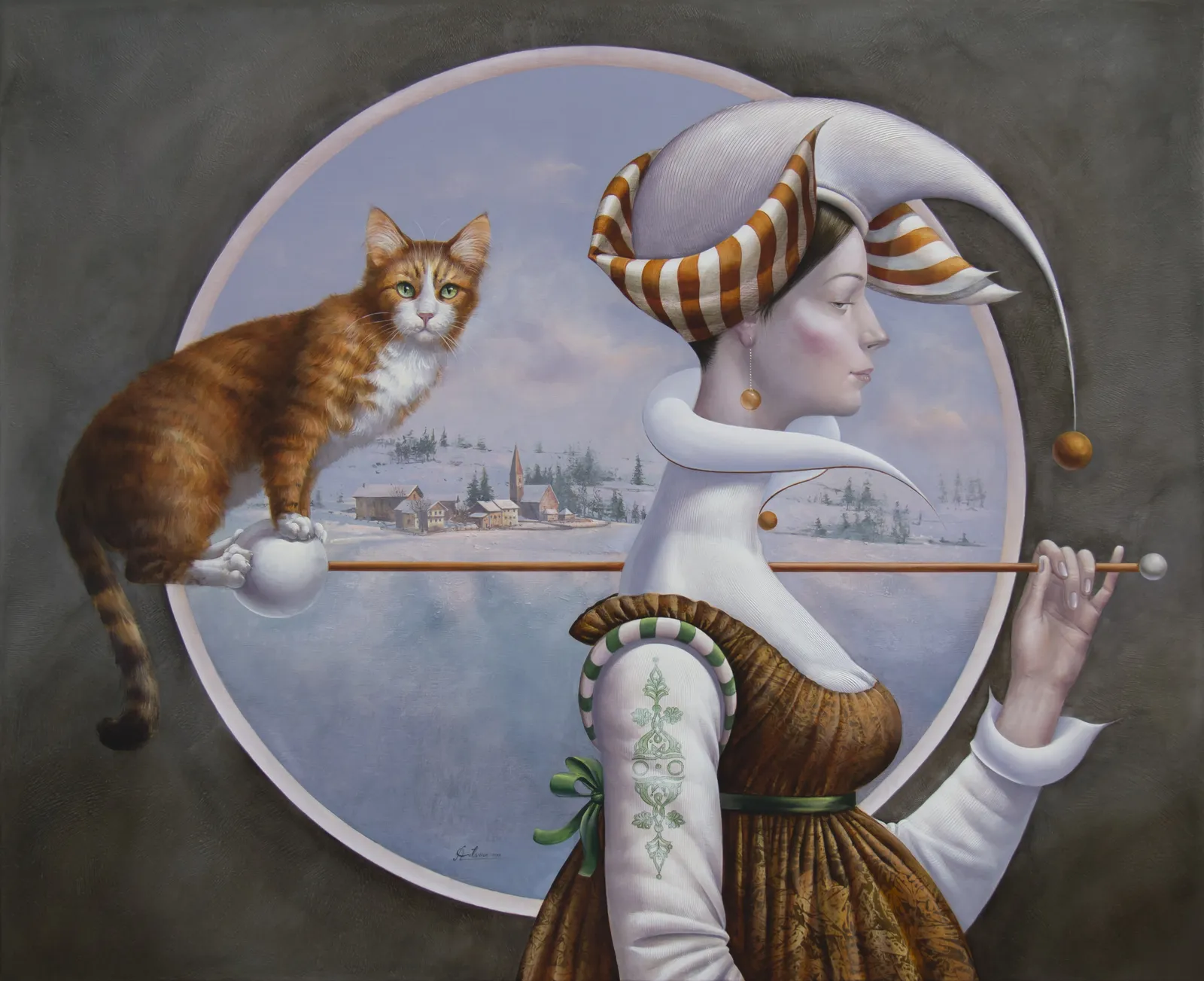 Artsrun Apresyan, Princess with a Cat , 2022