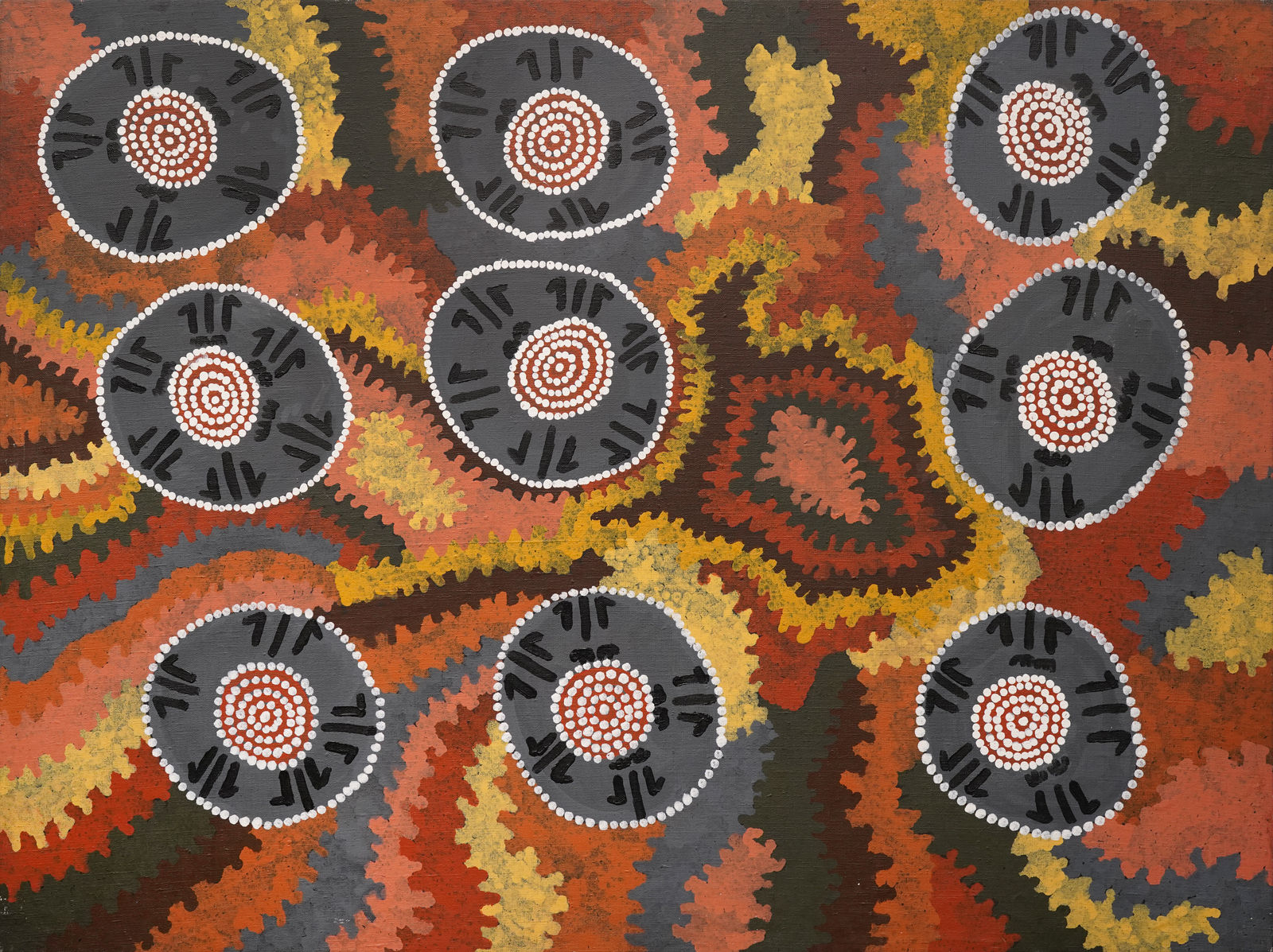 Charlie Egalie Tjapaltjarri, Wallaby Dreaming, 1993