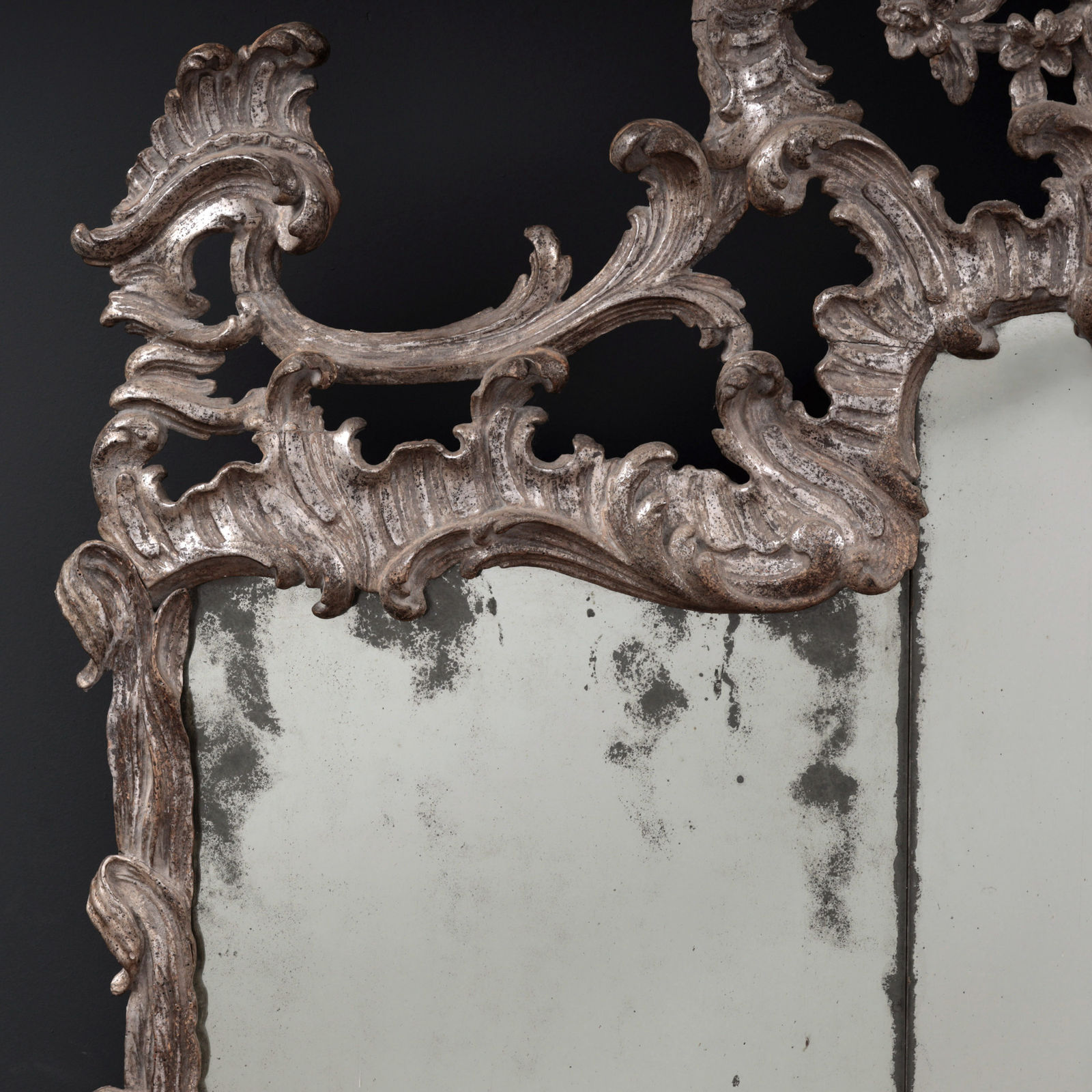 SILVER OVERMANTLE, XVIII CENTURY