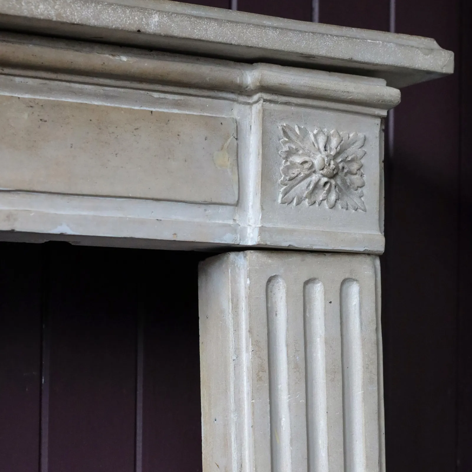 18TH CENTURY STONE FIRE SURROUND