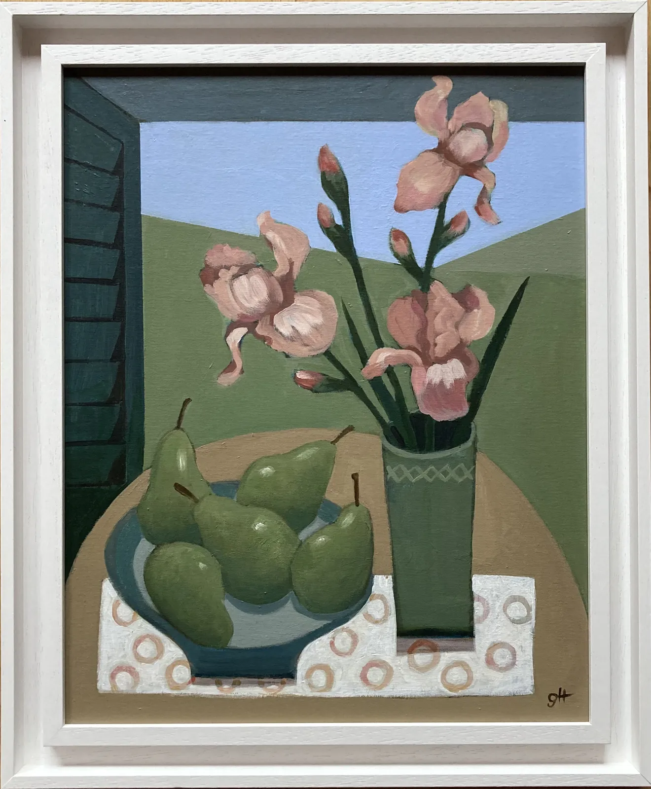 Gill Hamilton, Pears and Irises