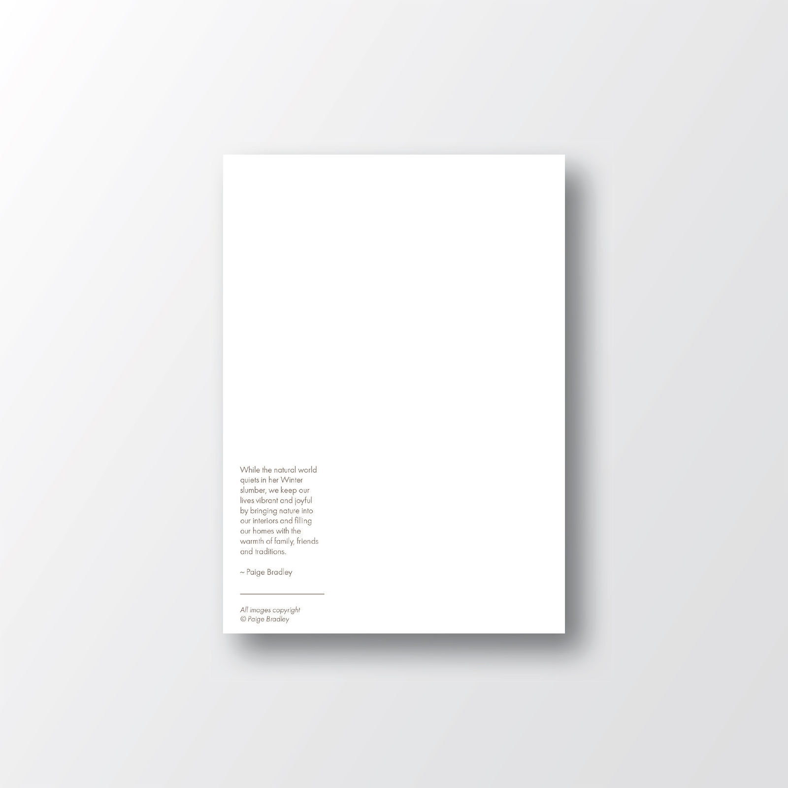 Holiday Series Art Cards