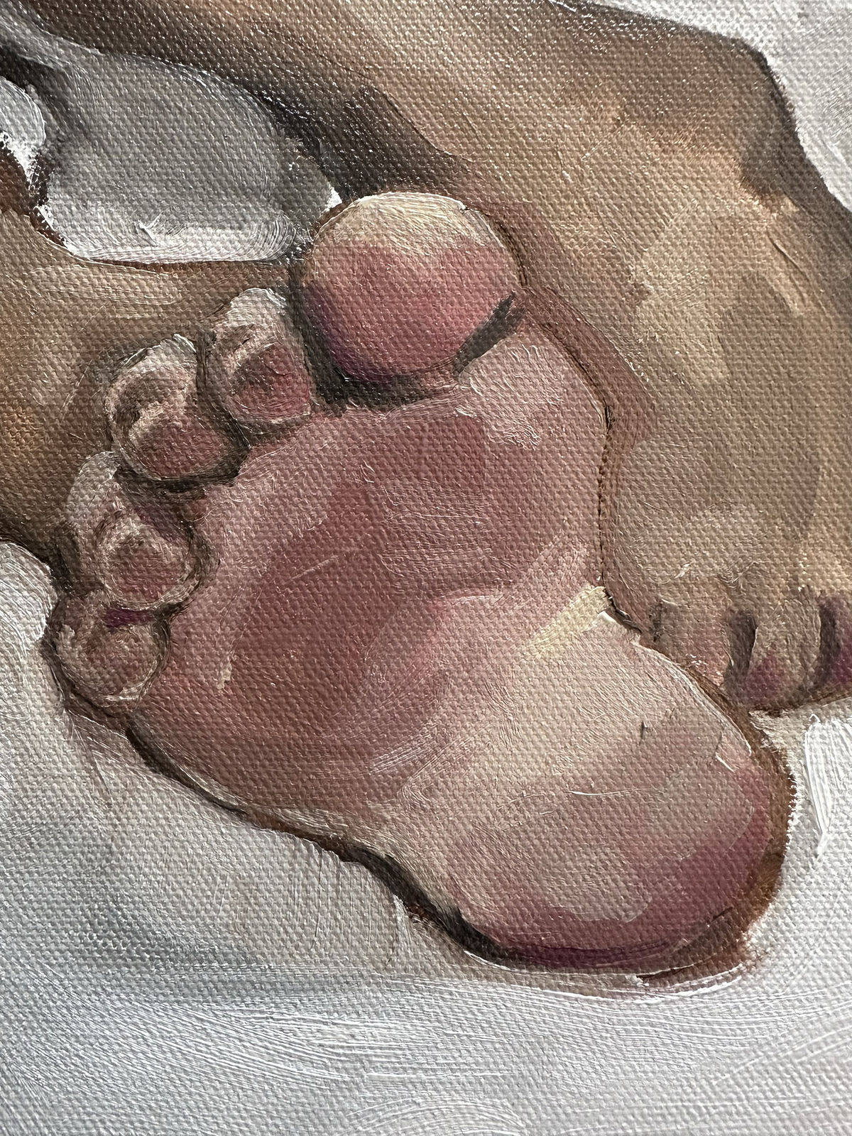 I tried to sit up nice but the chair was just too big and soft, 2025