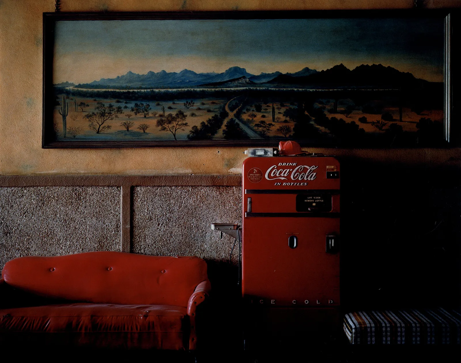 Wim Wenders Lounge Painting #1, Gila Bend, Arizona, from the series, “Written in the West”, 1983