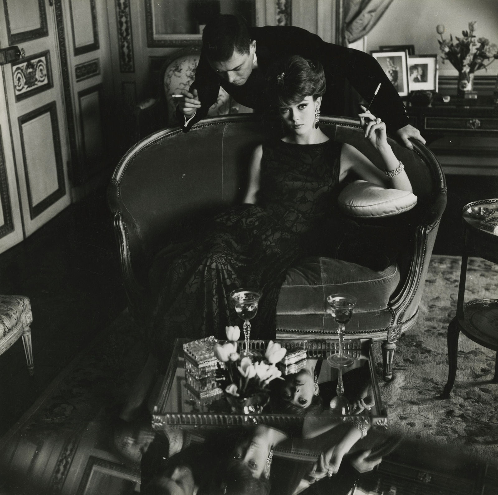 Frances McLaughlin-Gill, Couple, Opulent Living Room, 1960s