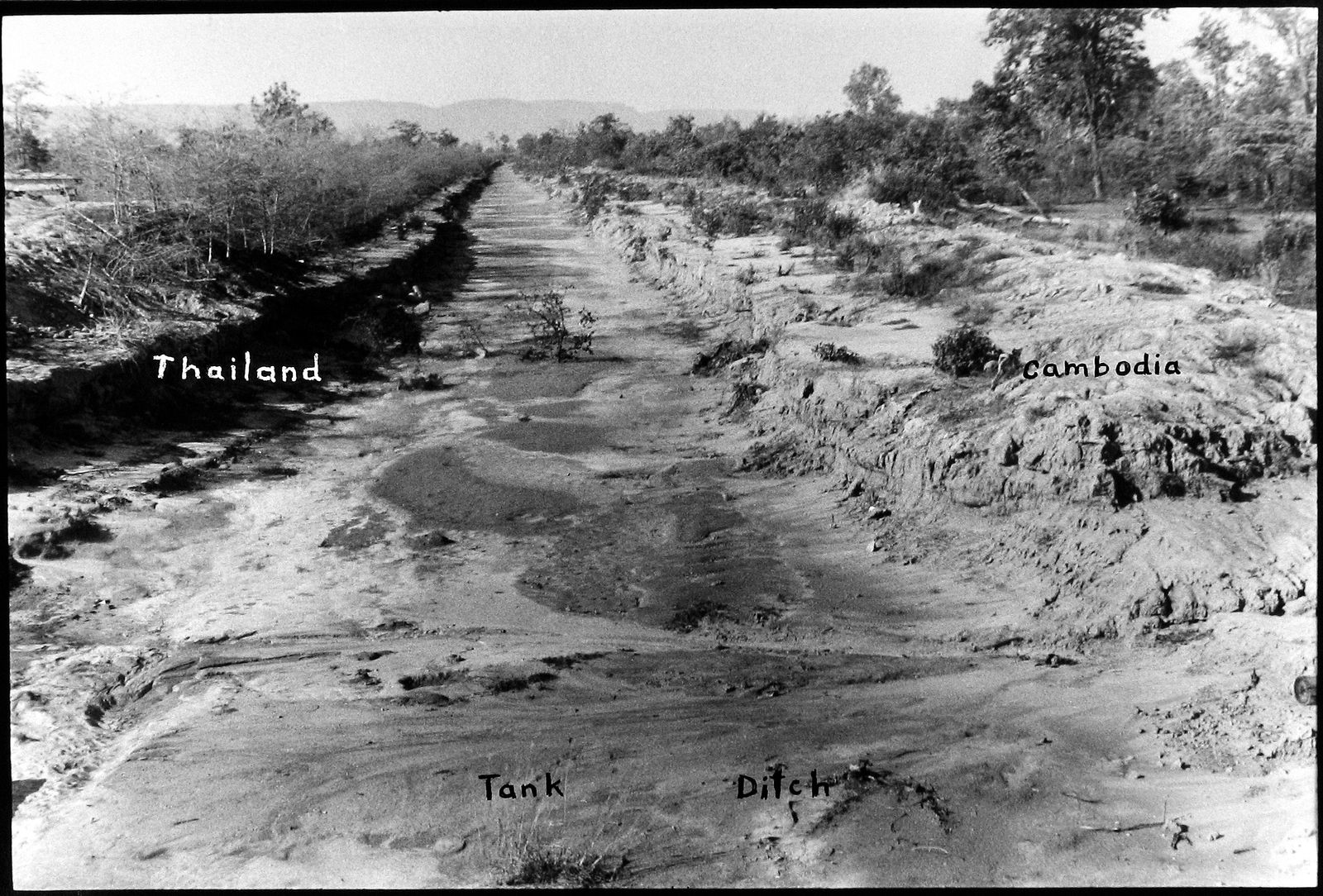 Bill Burke, Tank Ditch, Thailand/Cambodia, 1984