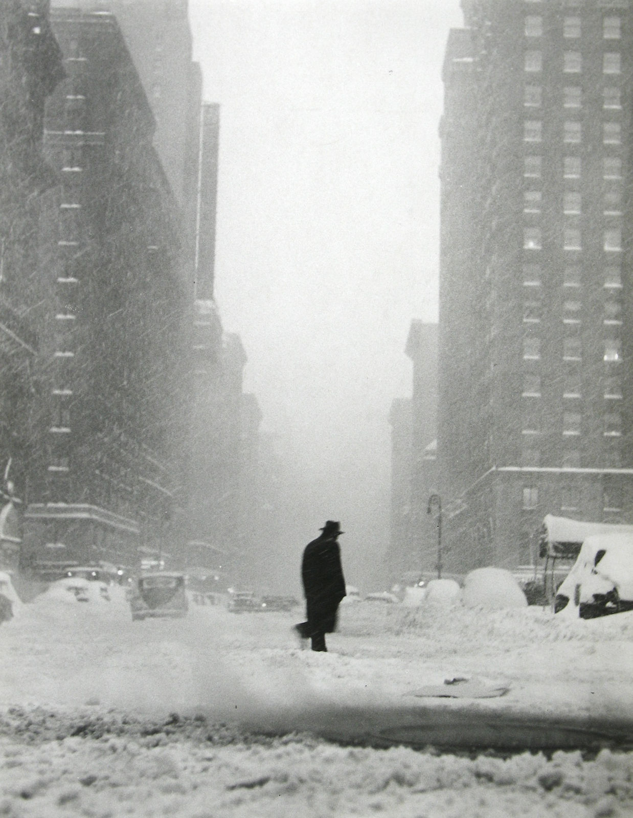 Ted Croner, Little Man in Snow, 1947